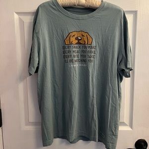 Life Is Good Retriever Dog Every Snack T-shirt